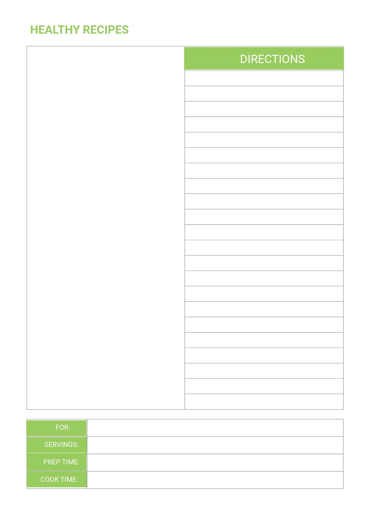 Free Weekly Diet Planner Template to Edit Online