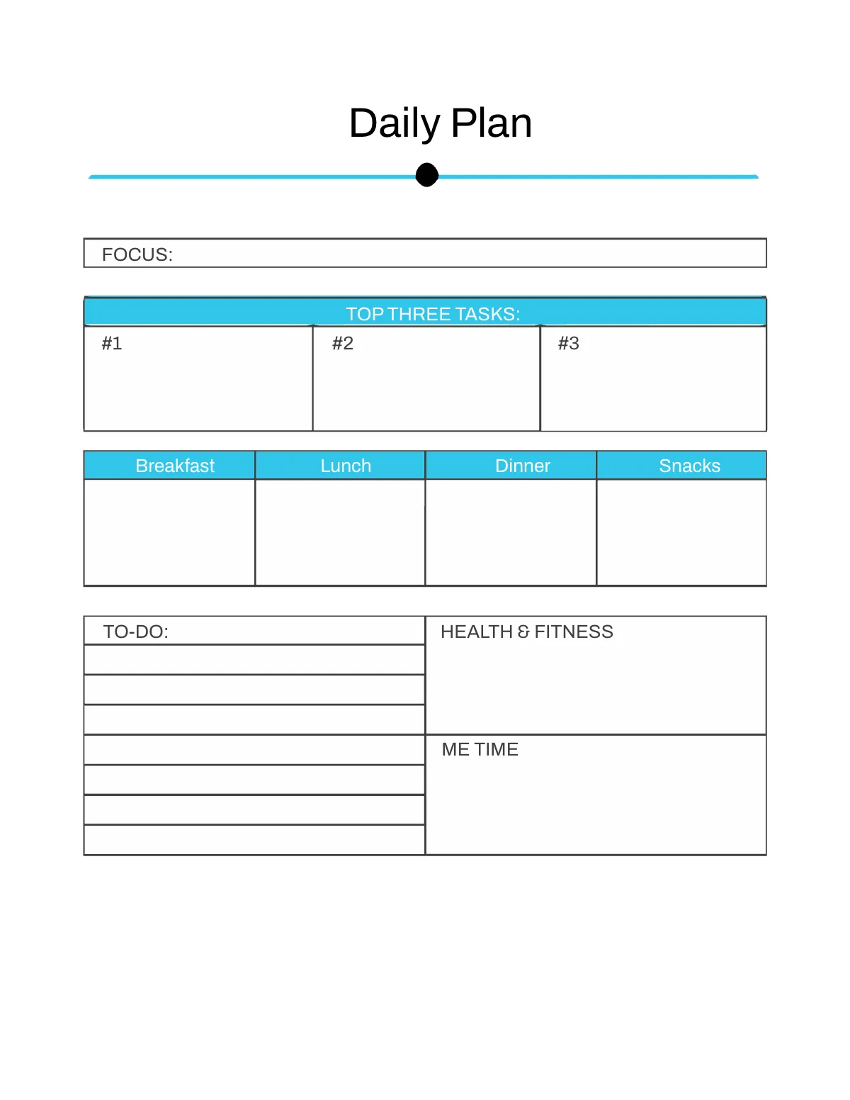Free Minimalist Digital Planner Template to Edit Online