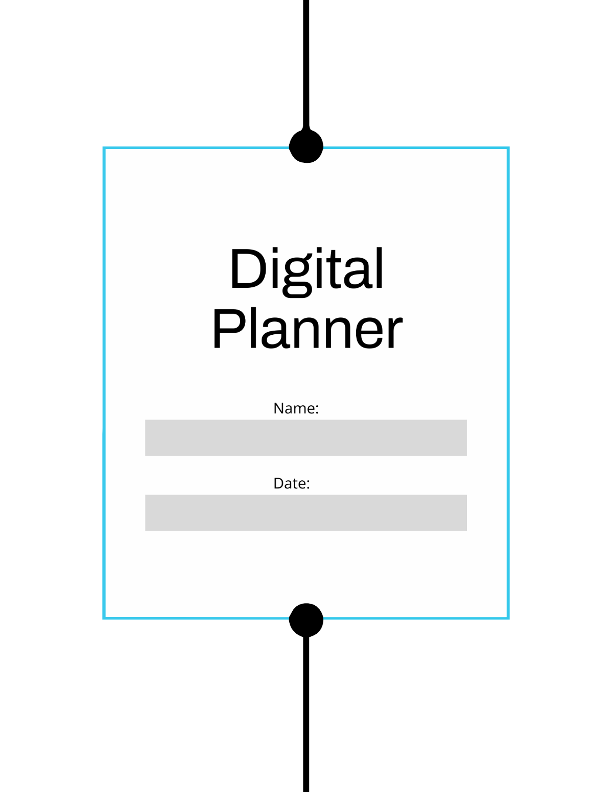 Minimalist Digital Planner Template