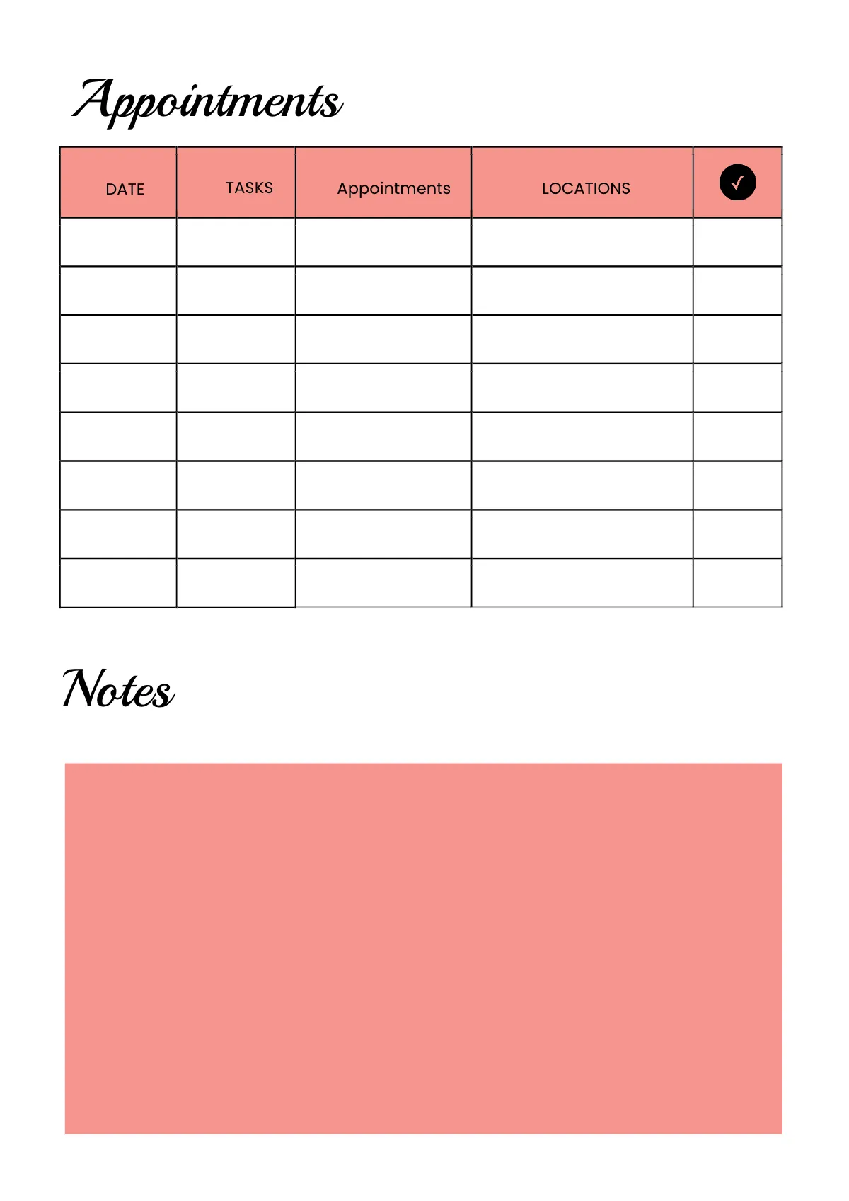 Free Printable Schedule Planner Template to Edit Online