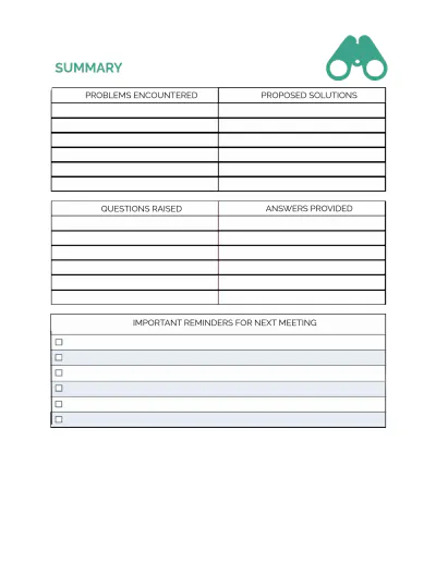 Free Trip Meeting Planner Template to Edit Online