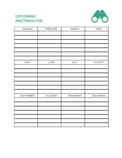 Free Trip Meeting Planner Template to Edit Online