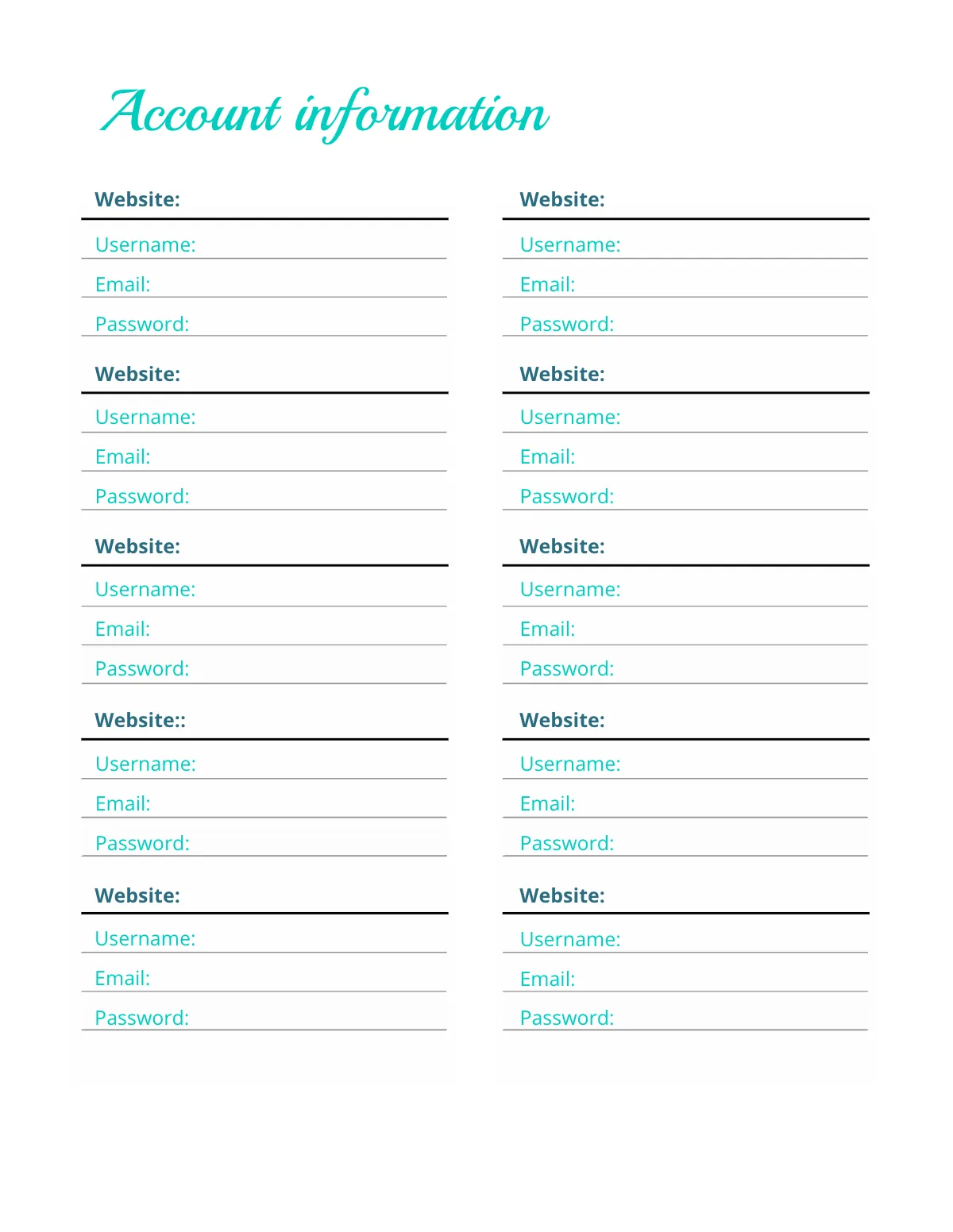 Free Digital Student Planner Template to Edit Online