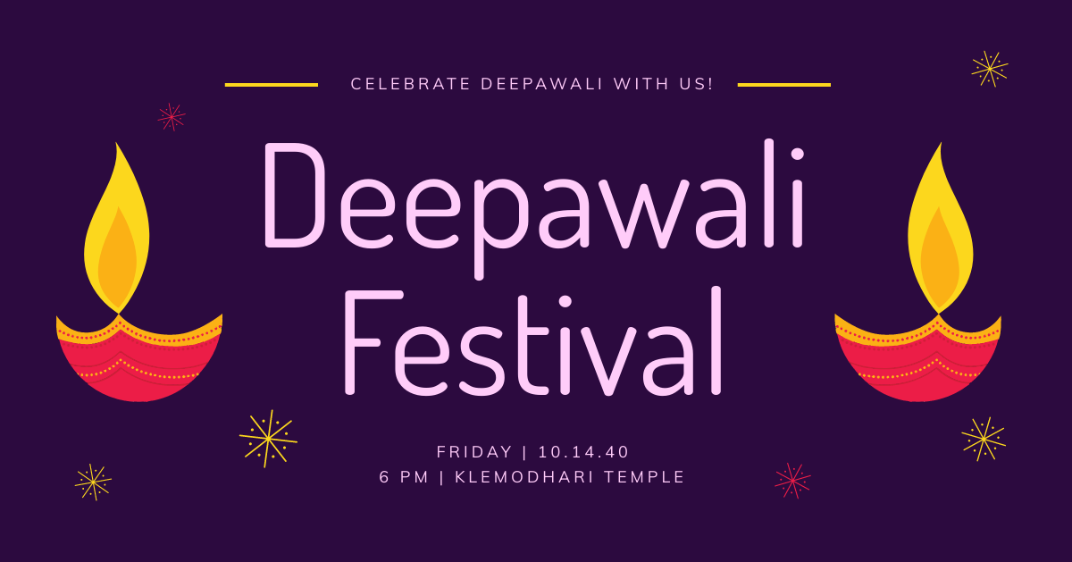Happy Deepawali LinkedIn Post Template