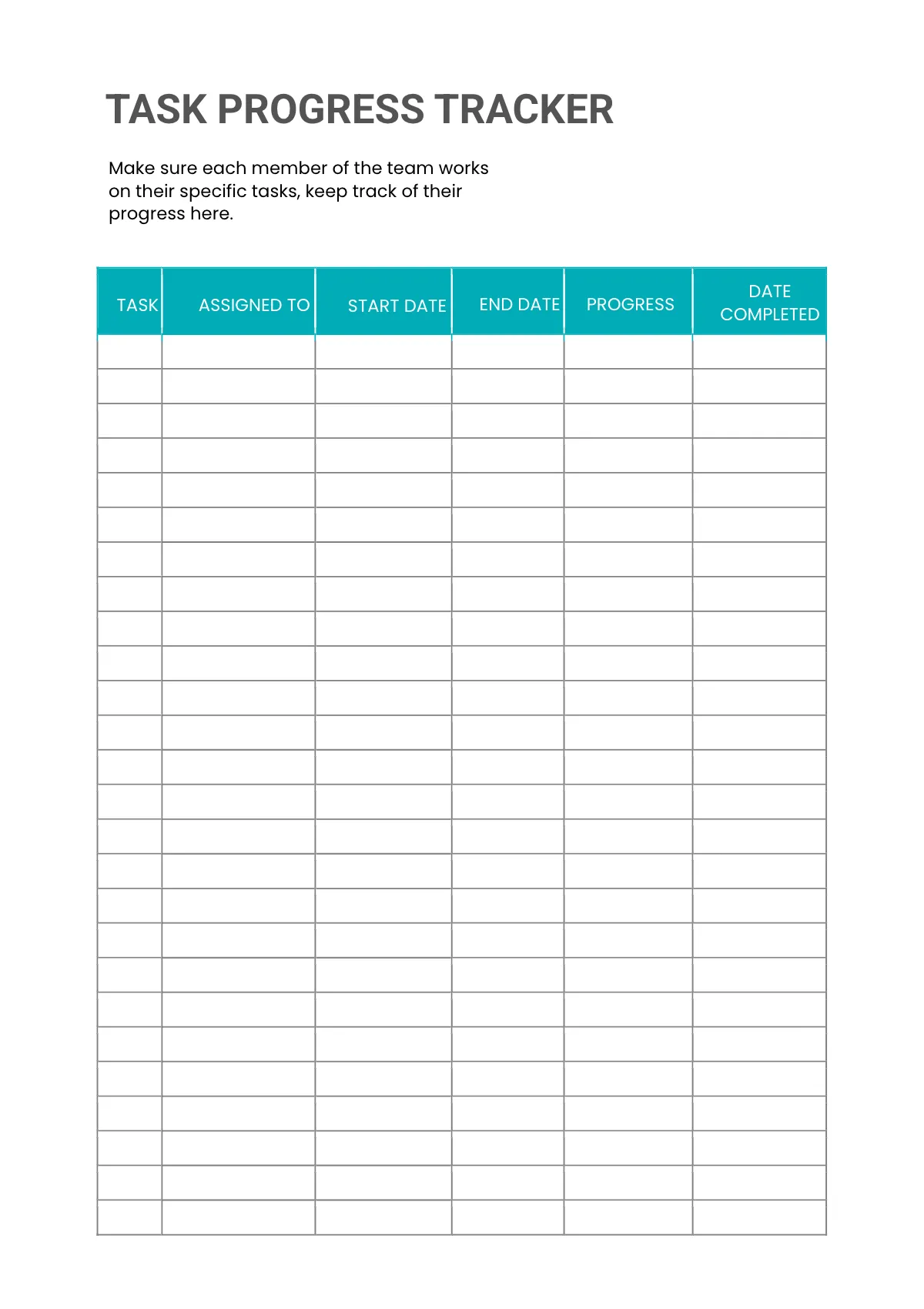 Free Basic Project Planner Template to Edit Online