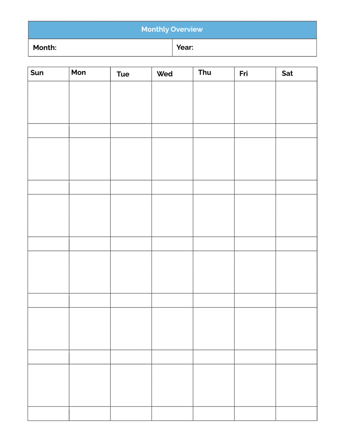 Free Basic Schedule Planner Template to Edit Online