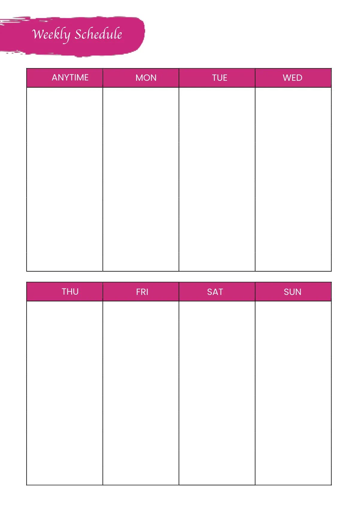 Free Simple Student Planner Template to Edit Online