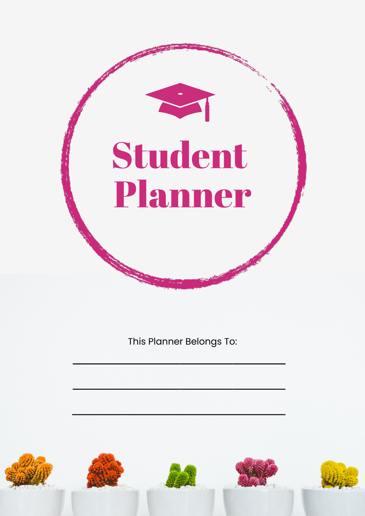 Simple Student Planner Template