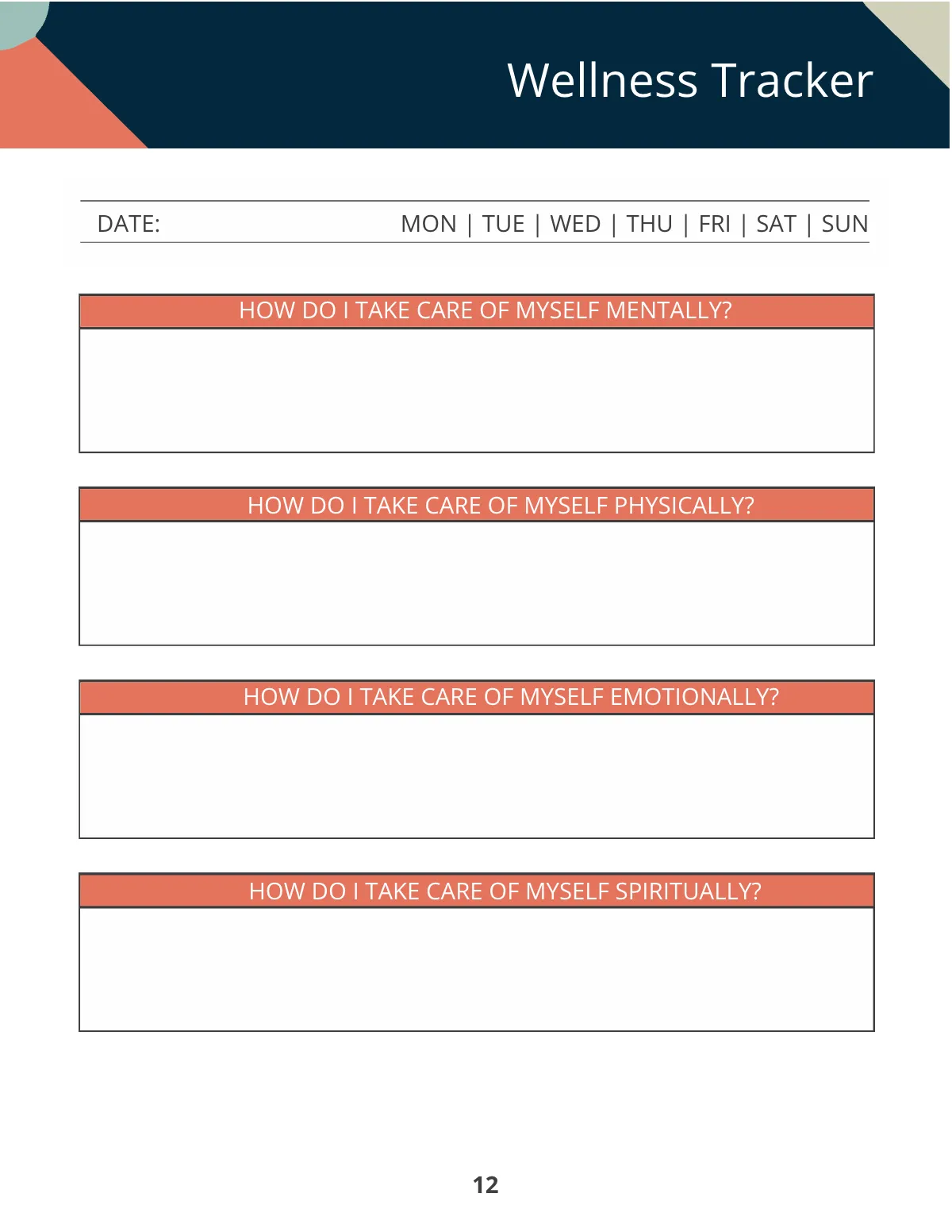 Free Printable Personal Planner Template to Edit Online