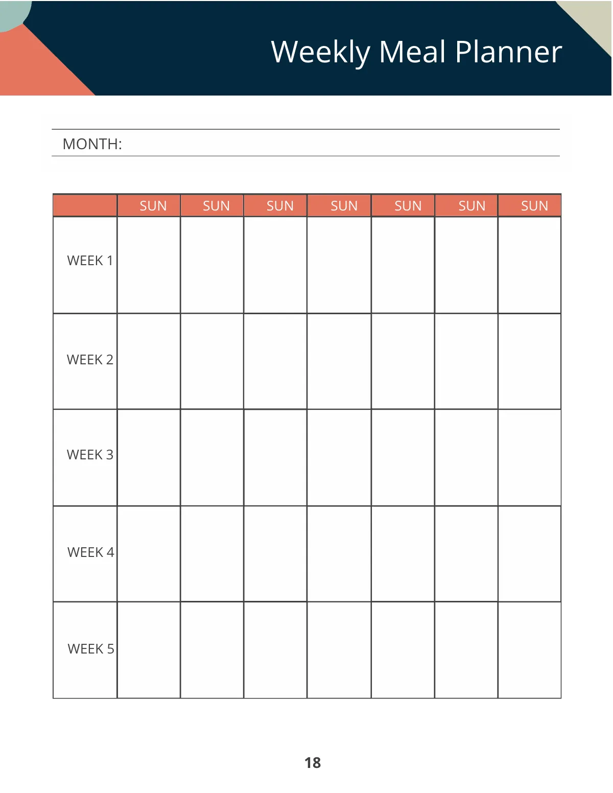 Free Printable Personal Planner Template to Edit Online