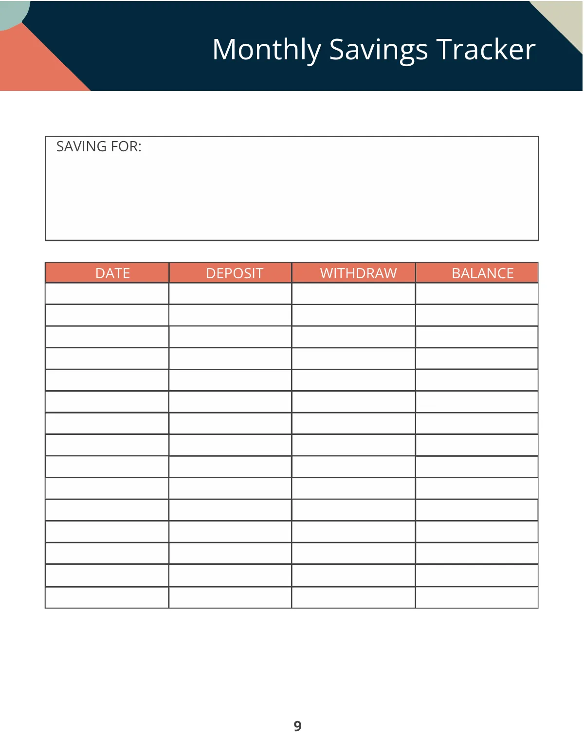Free Printable Personal Planner Template to Edit Online