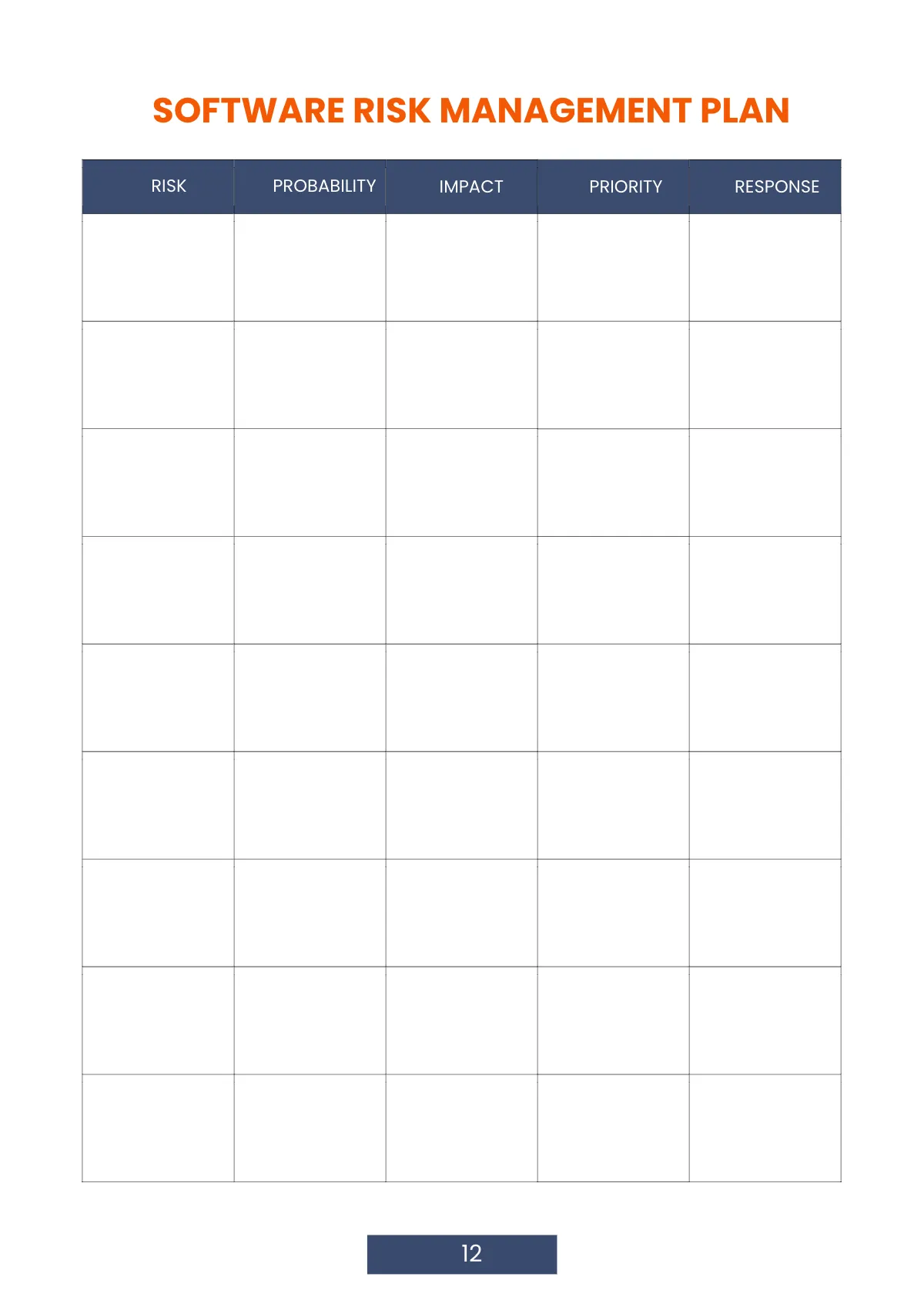 Free Printable Software Planner Template to Edit Online