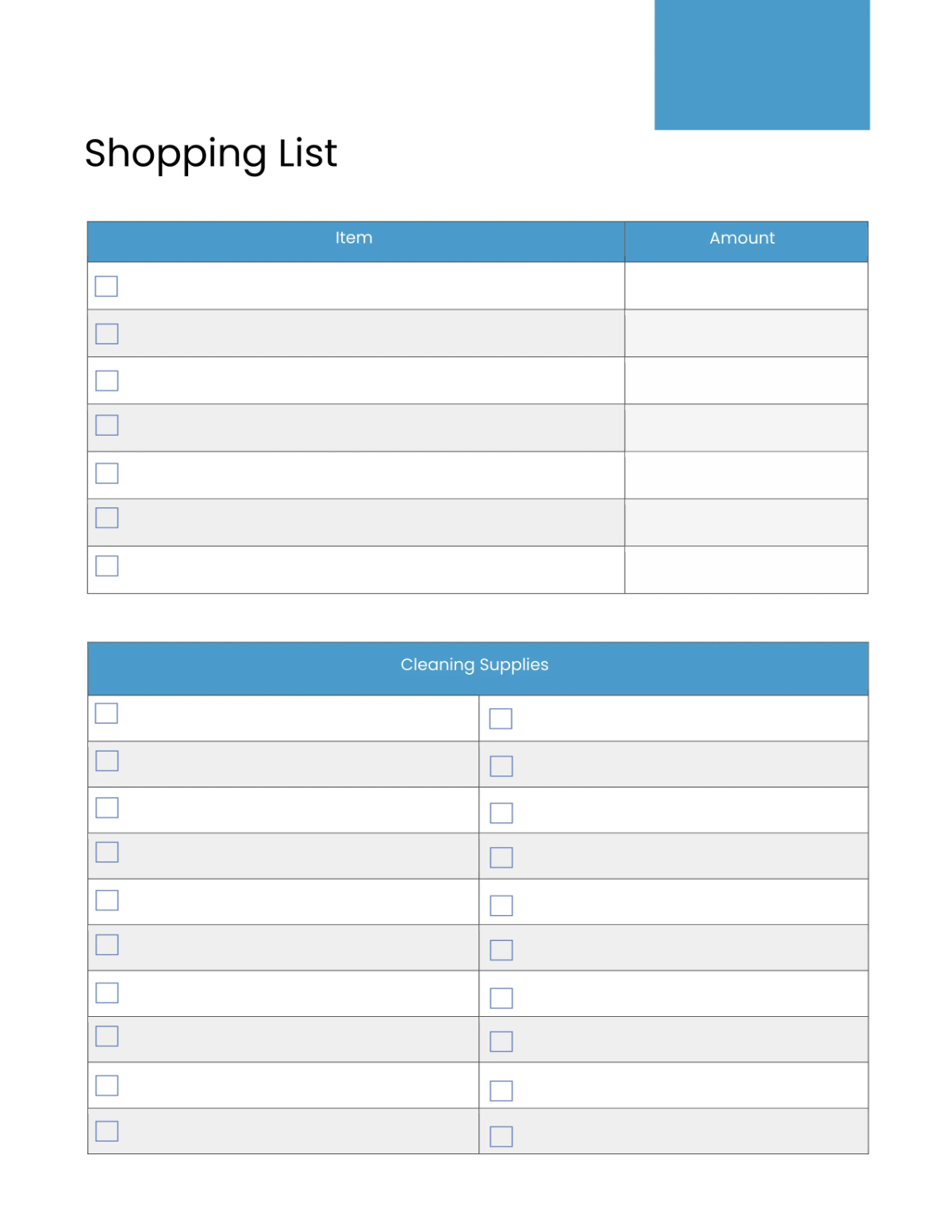 Free Cleaning Schedule Planner Template to Edit Online
