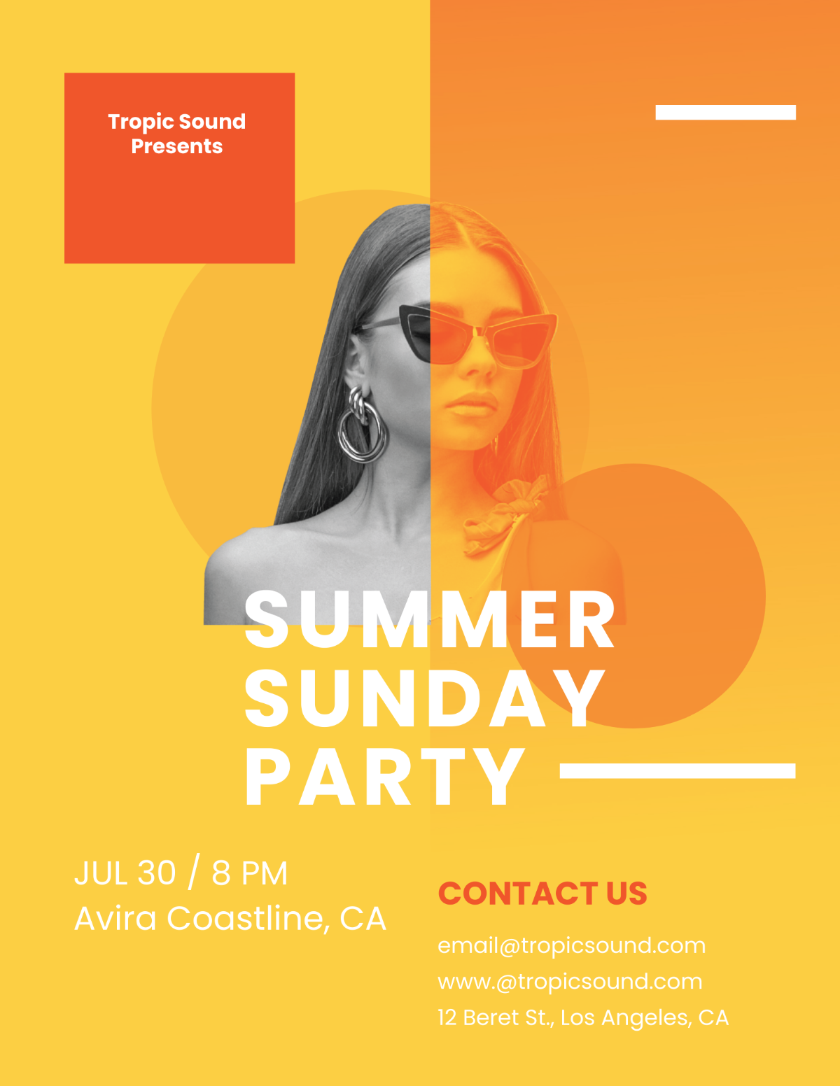 Creative Summer Sunday Party Flyer