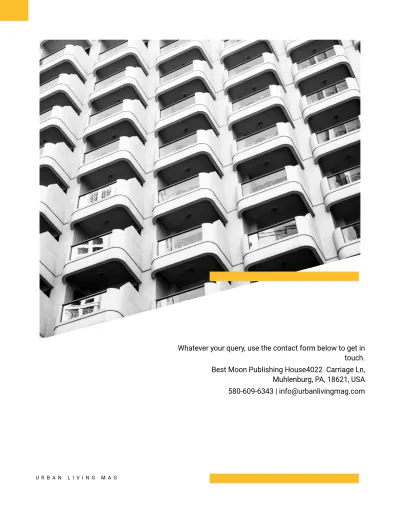 Free Minimal Real Estate Magazine Template to Edit Online