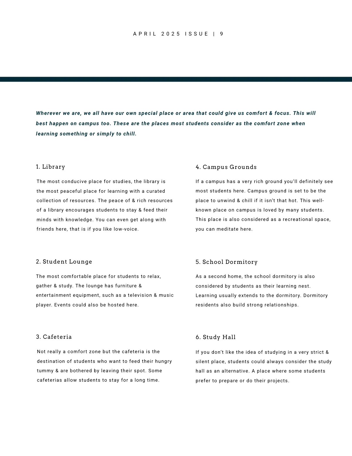 Free Minimal Student Magazine Template to Edit Online