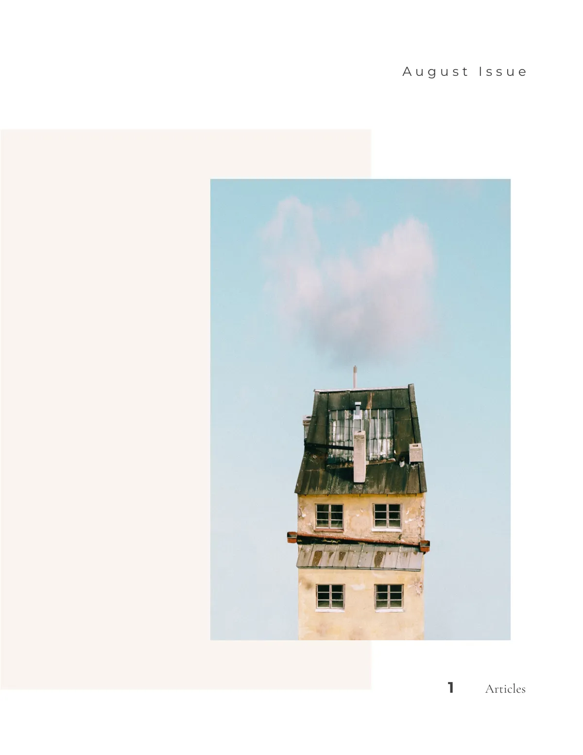 Free Minimal Photography Magazine Template to Edit Online