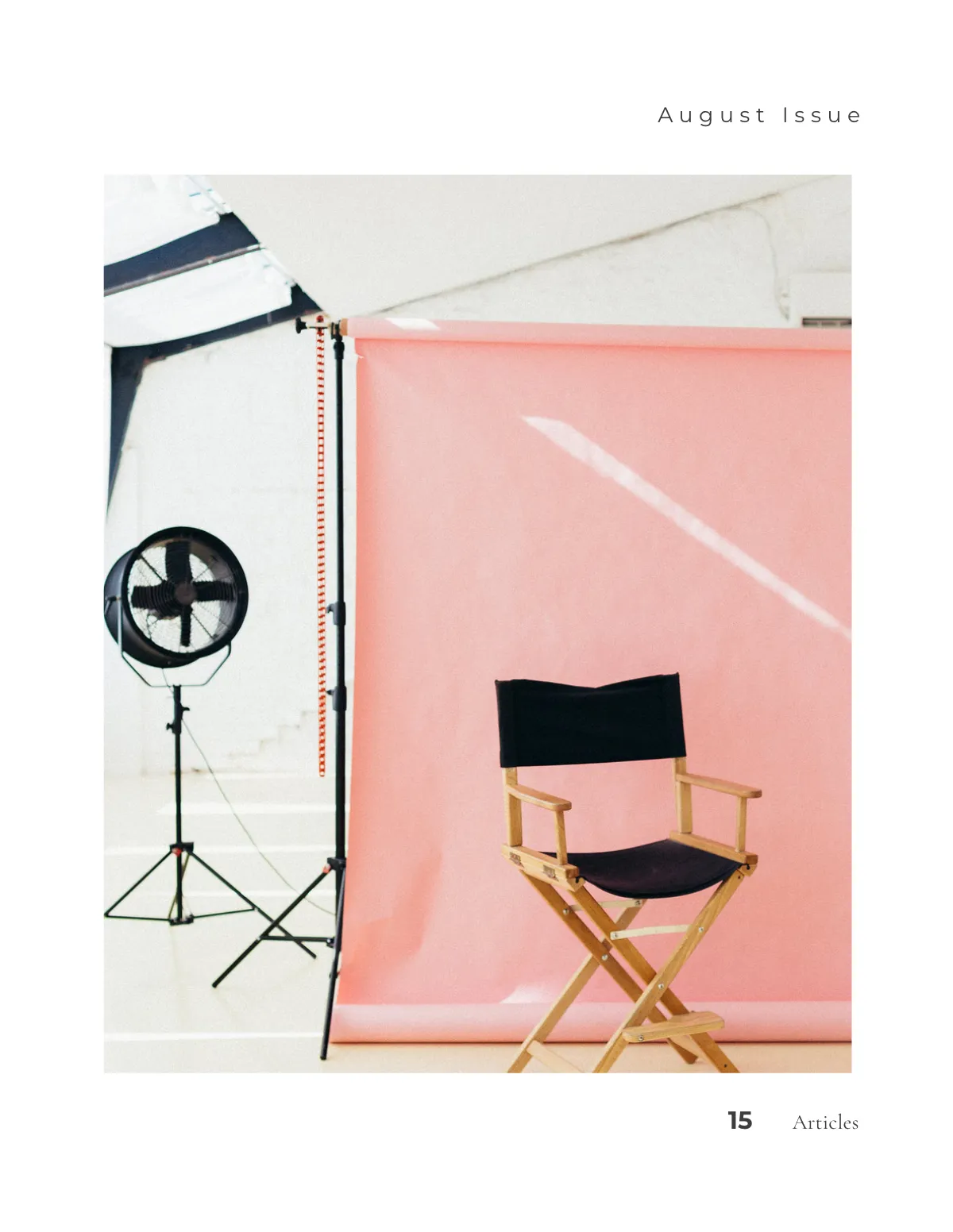 Free Minimal Photography Magazine Template to Edit Online