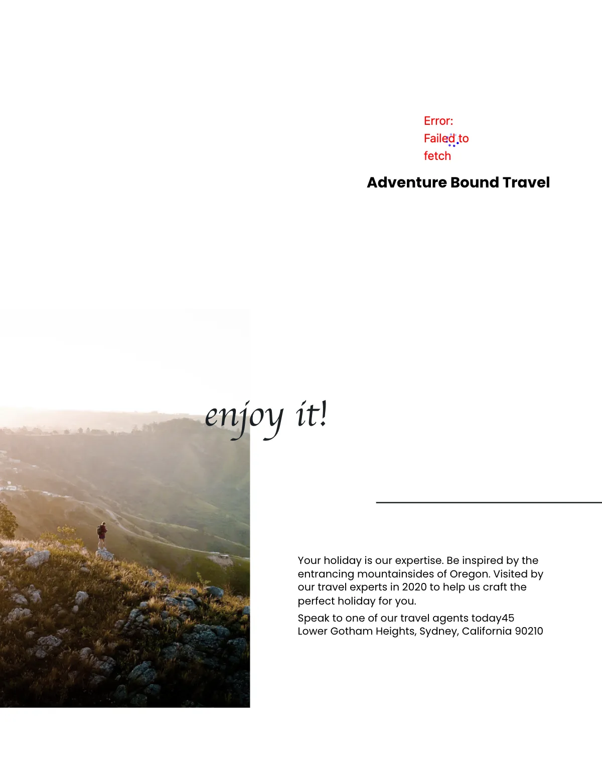Free Minimal Travel Magazine Template to Edit Online