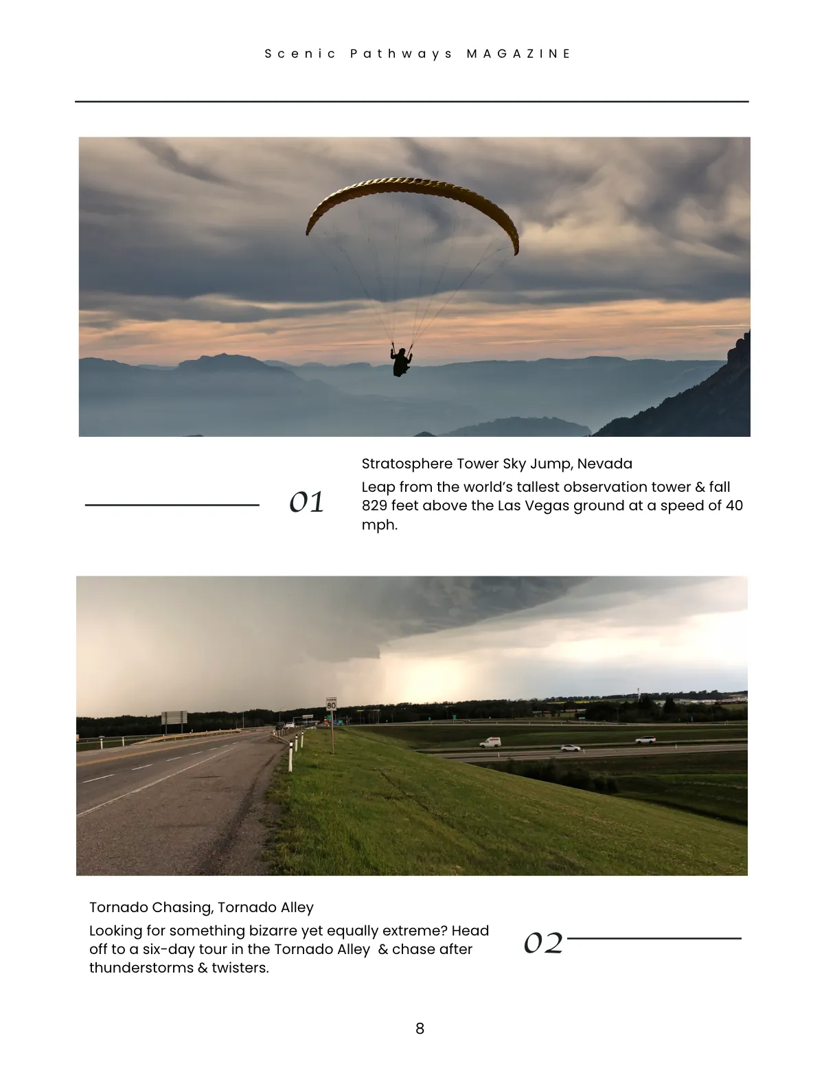 Free Minimal Travel Magazine Template to Edit Online