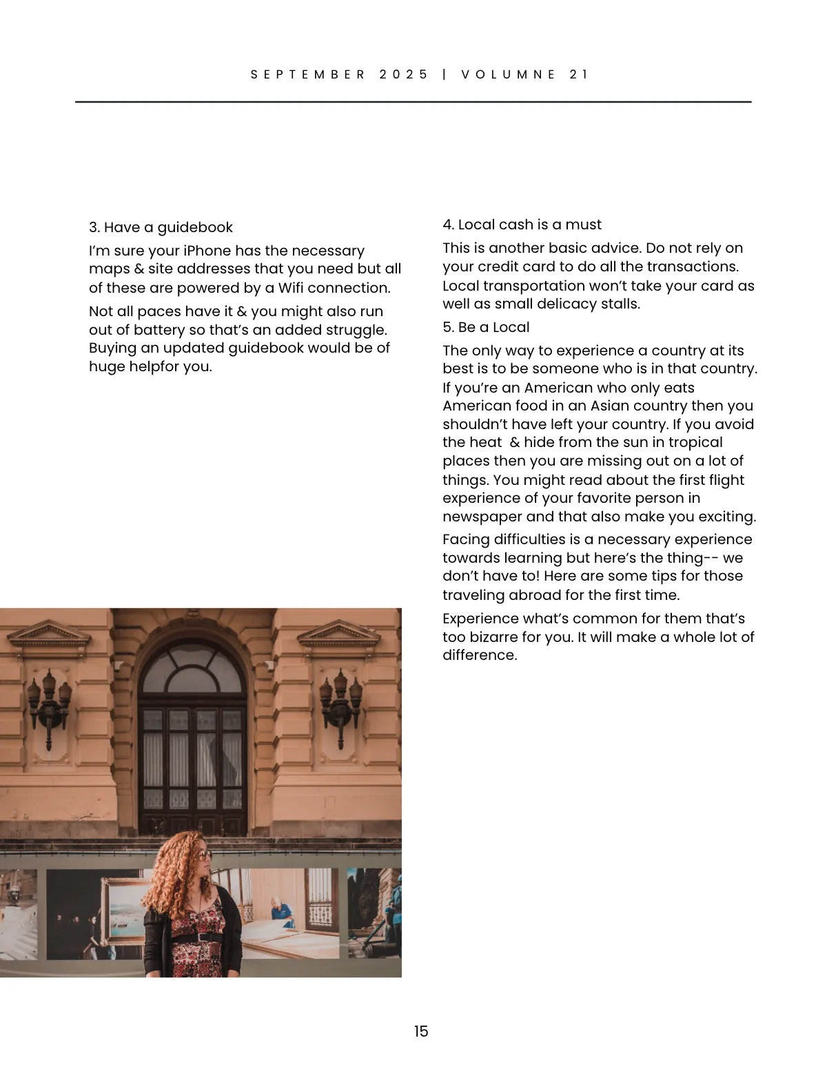 Free Minimal Travel Magazine Template to Edit Online