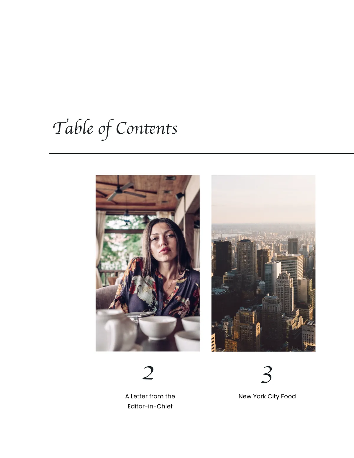 Free Minimal Travel Magazine Template to Edit Online