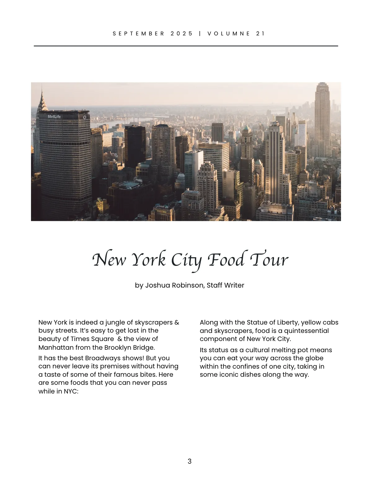 Free Minimal Travel Magazine Template to Edit Online