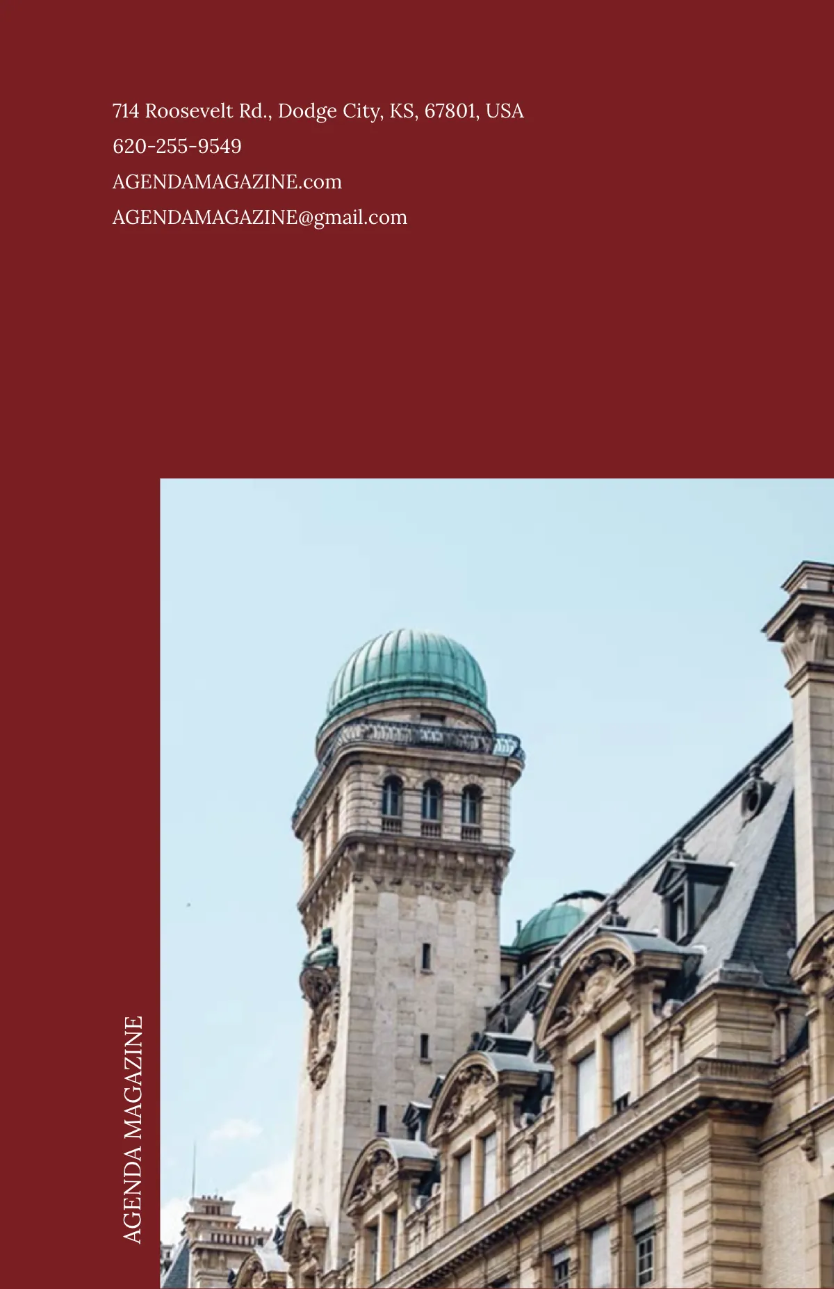 Free Simple College Magazine Template to Edit Online