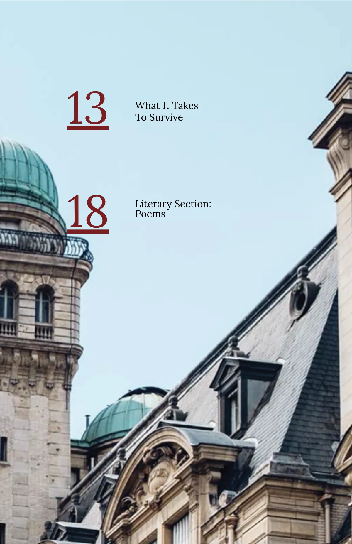 Free Simple College Magazine Template to Edit Online