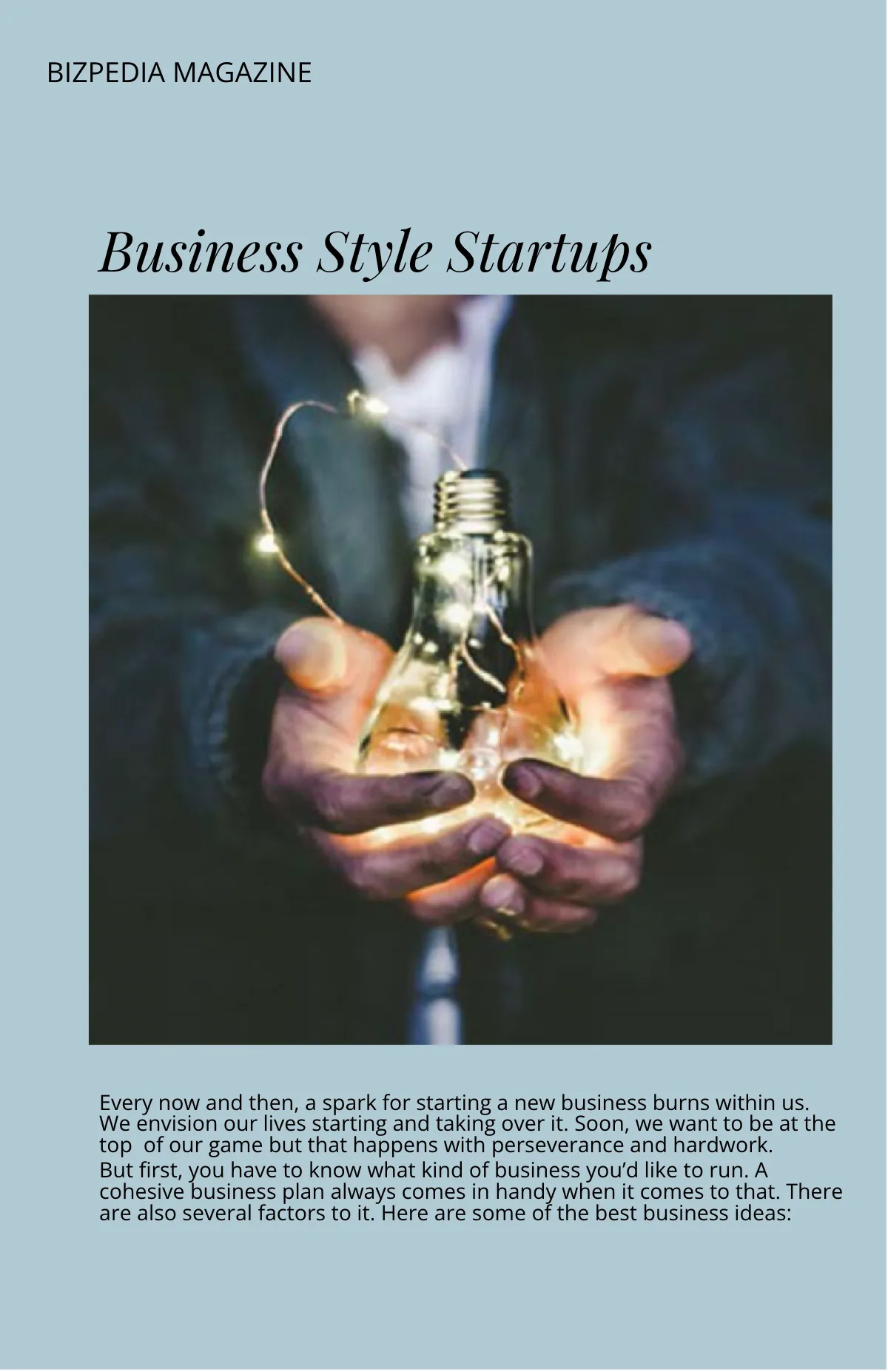 Free Printable Business Magazine Template to Edit Online