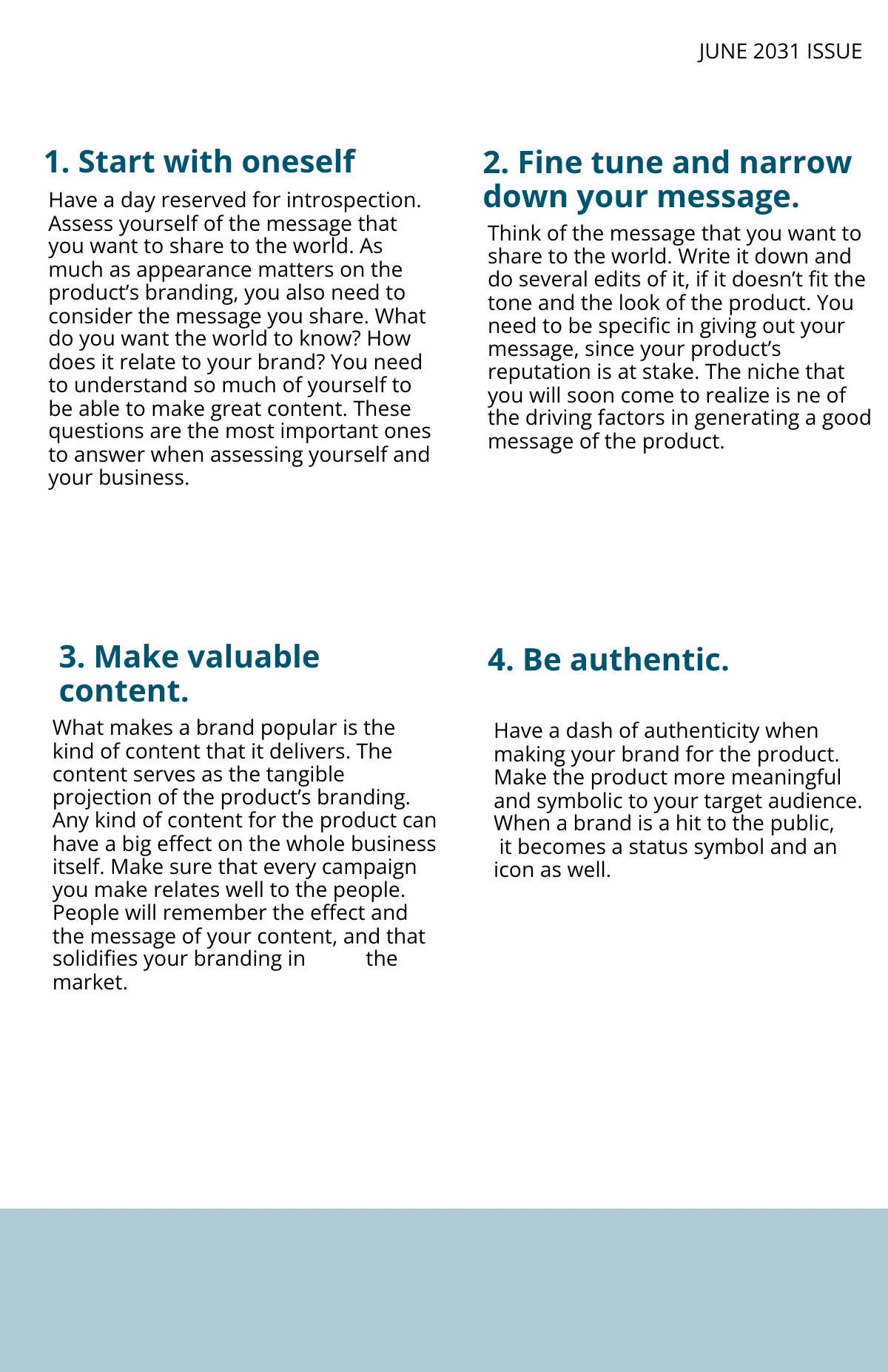 Free Printable Business Magazine Template to Edit Online