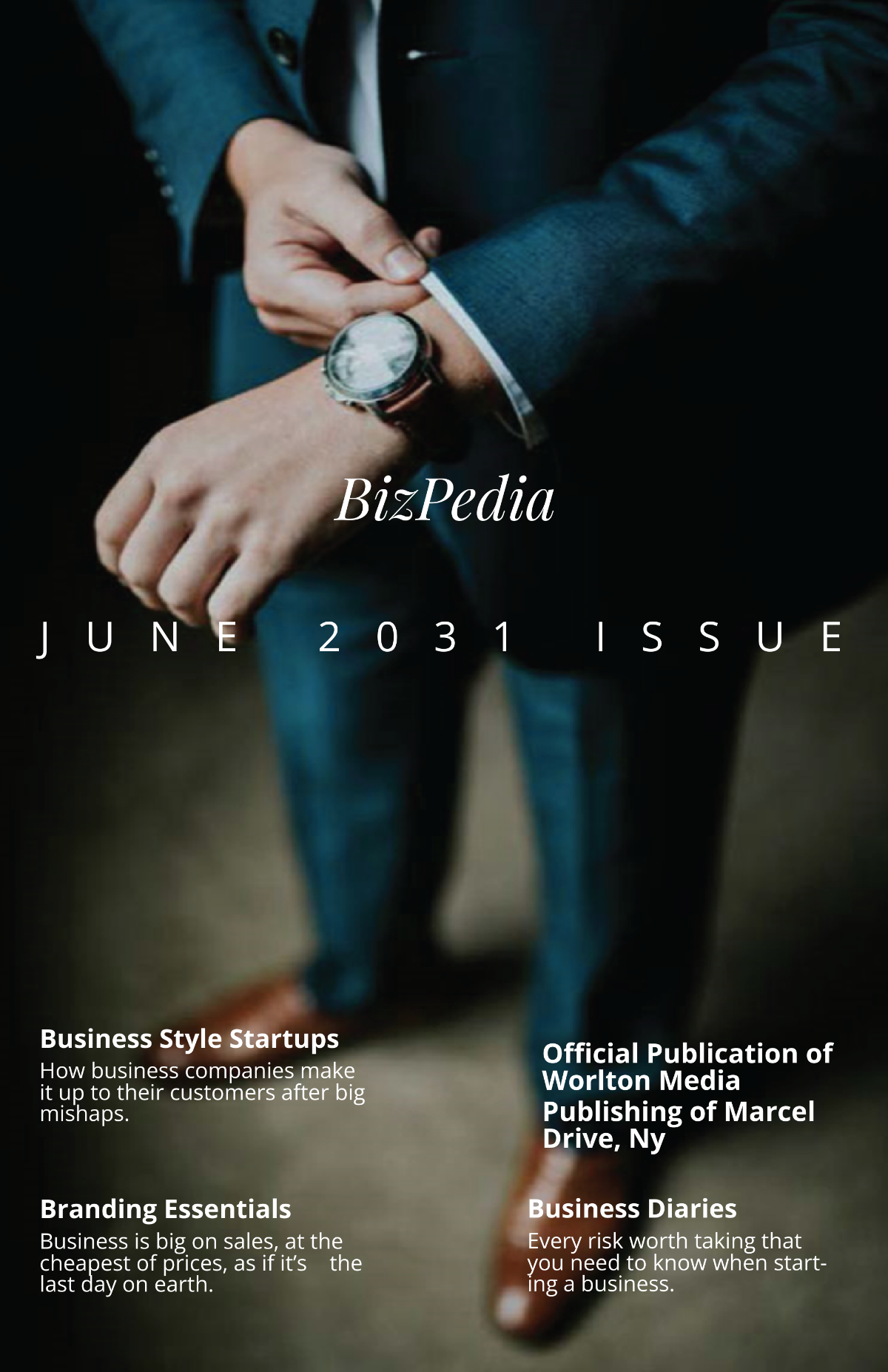 Printable Business Magazine Template - Edit Online & Download