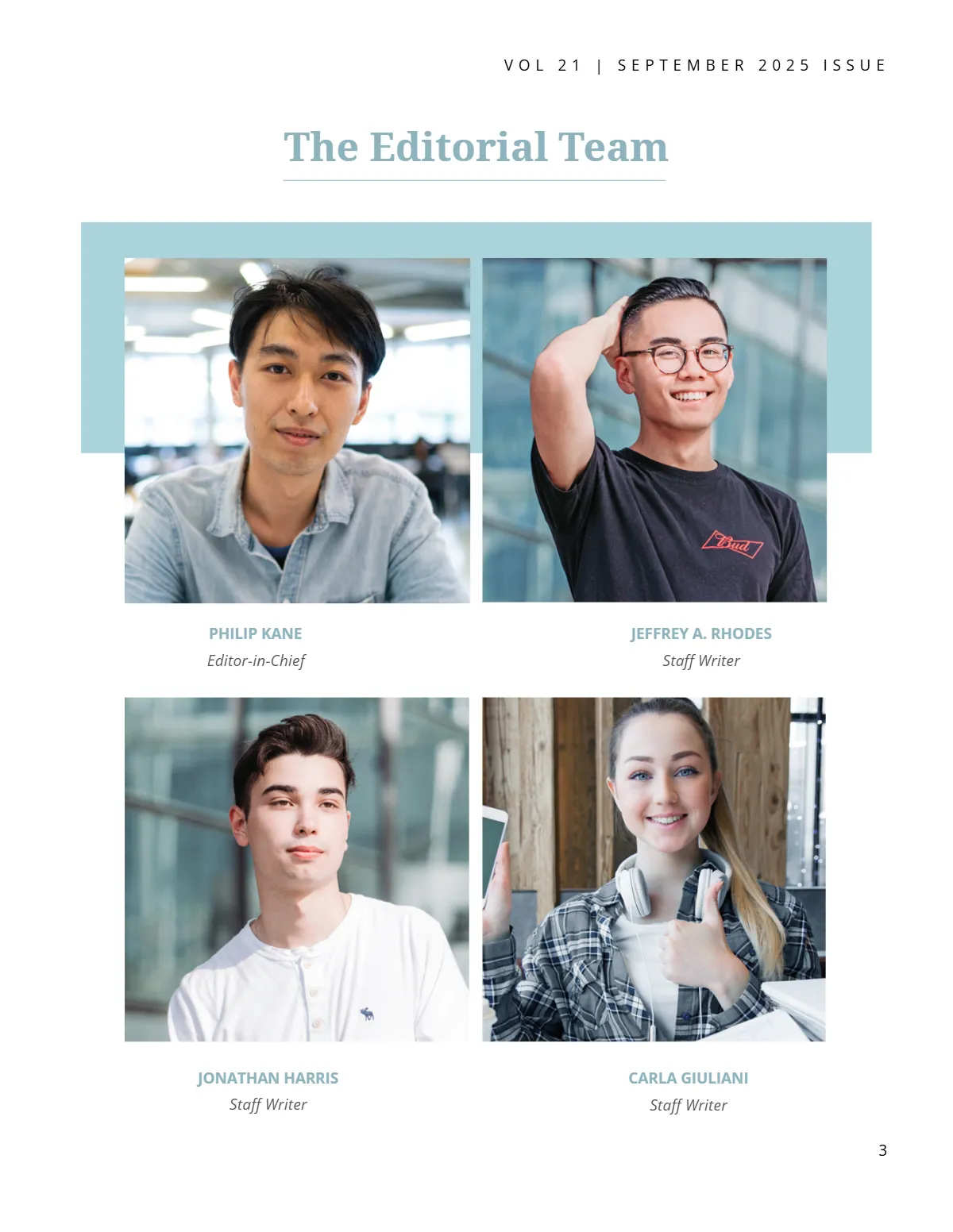 Free Printable College Magazine Template to Edit Online