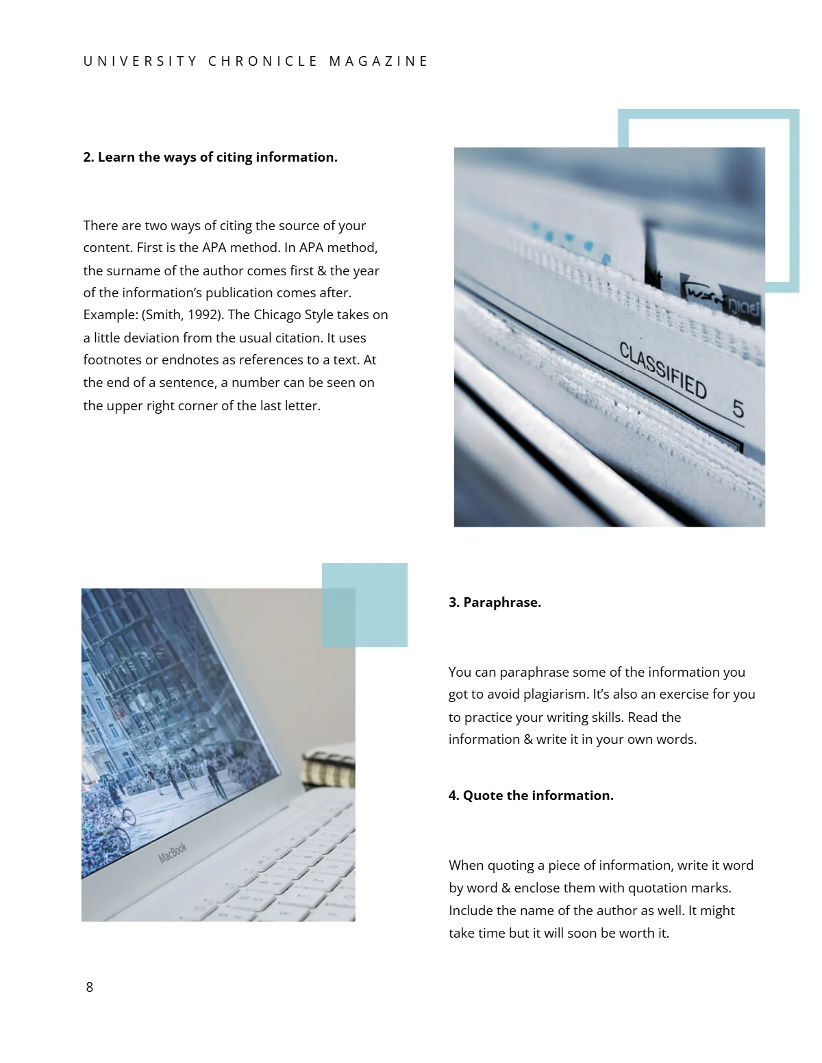 Free Printable College Magazine Template to Edit Online