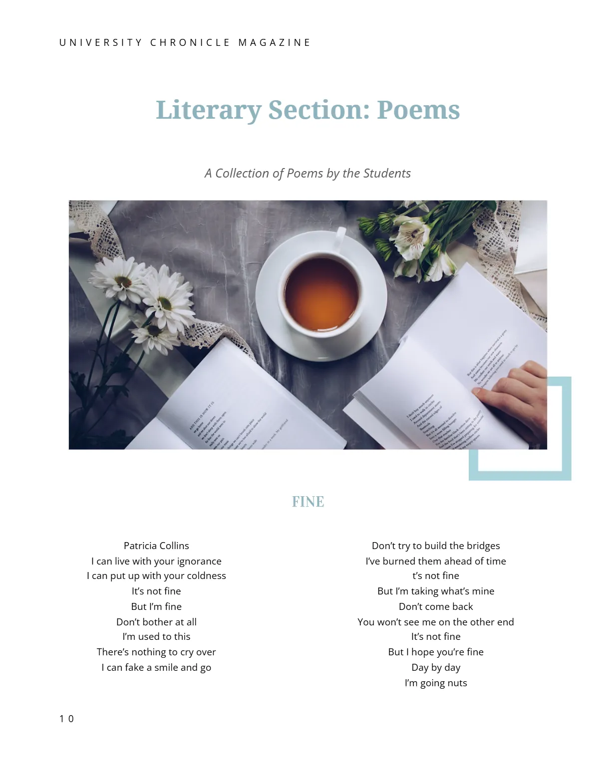 Free Printable College Magazine Template to Edit Online