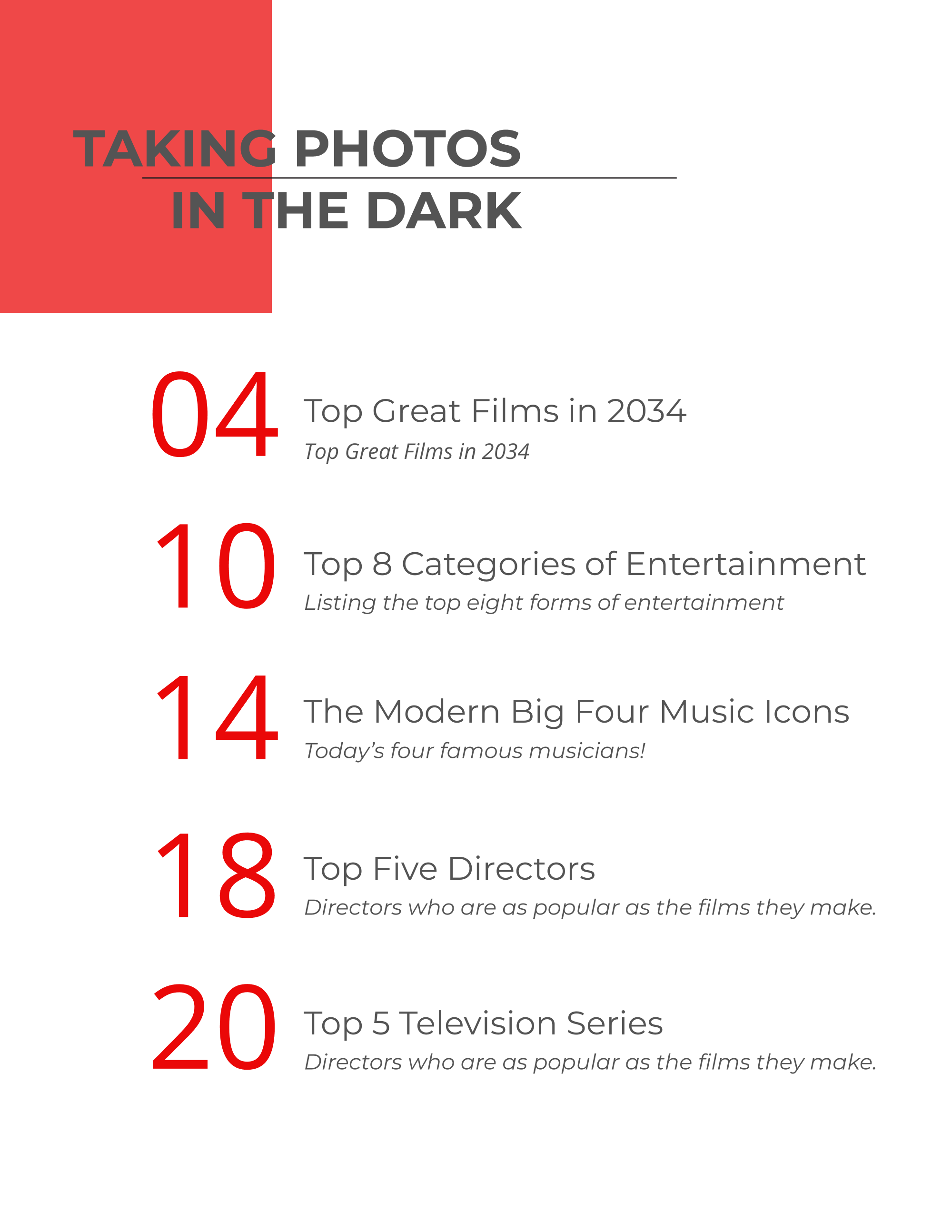 Free Printable Entertainment Magazine Template to Edit Online