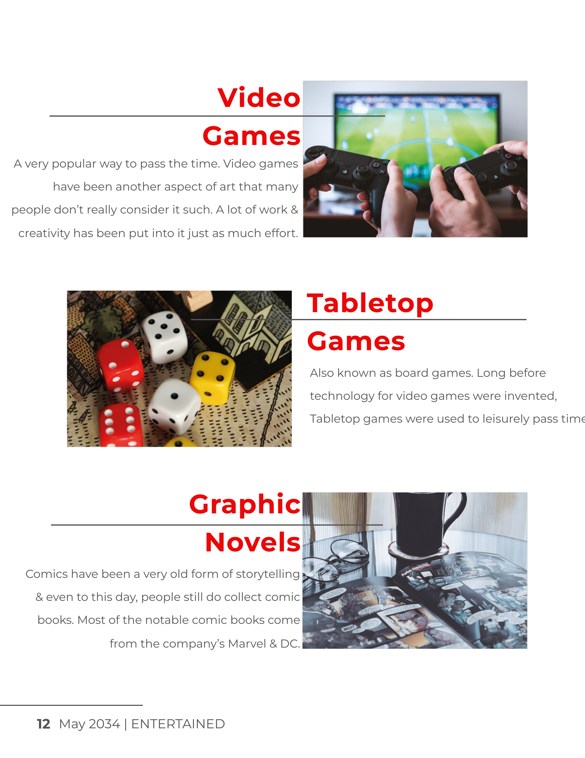 Free Printable Entertainment Magazine Template to Edit Online