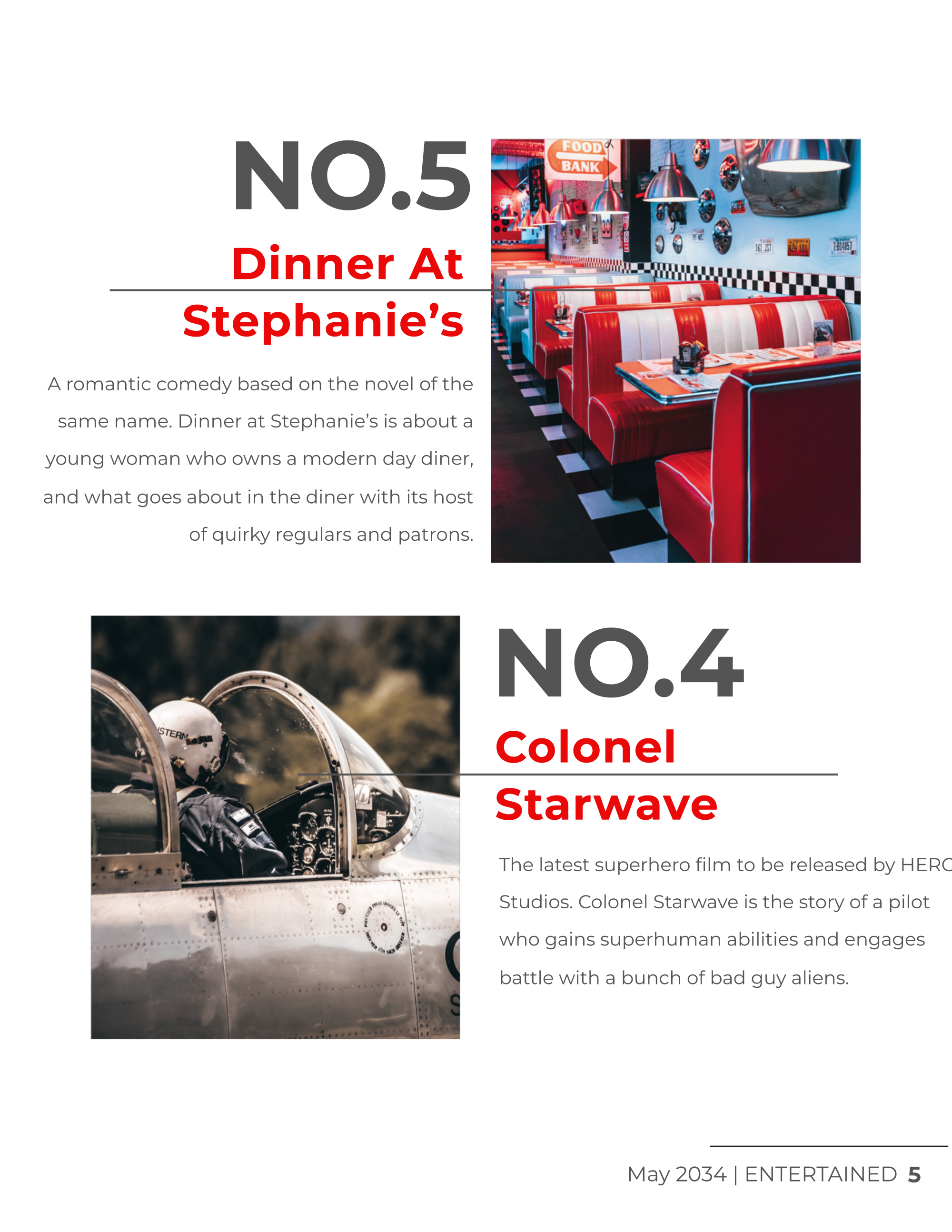 Free Printable Entertainment Magazine Template to Edit Online