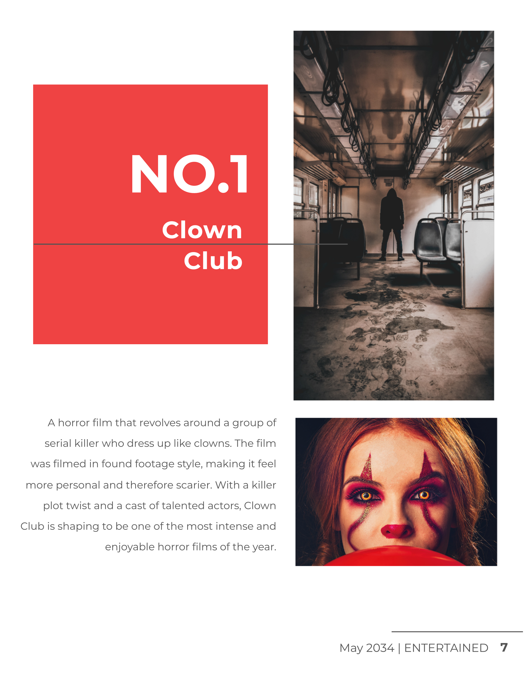 Free Printable Entertainment Magazine Template to Edit Online