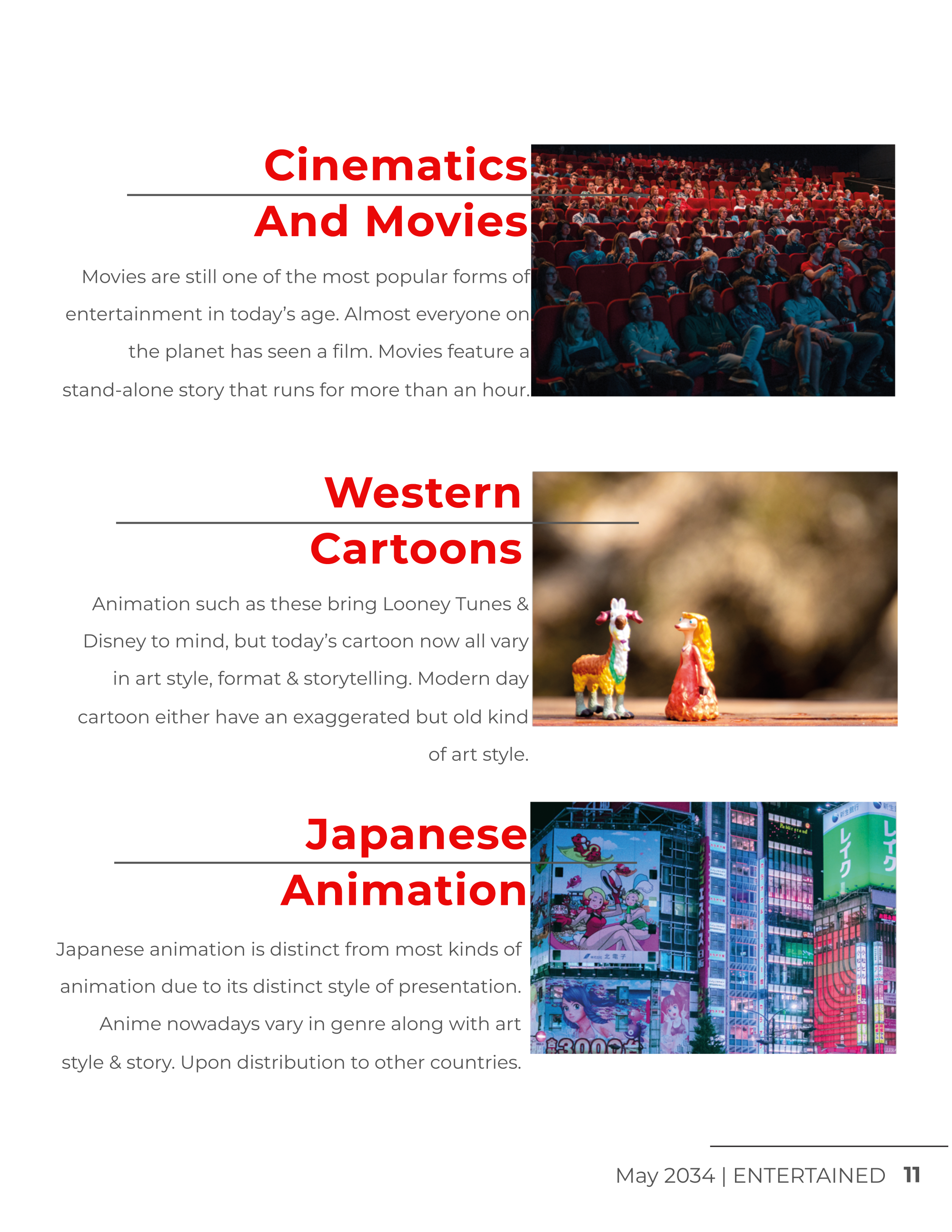 Free Printable Entertainment Magazine Template to Edit Online