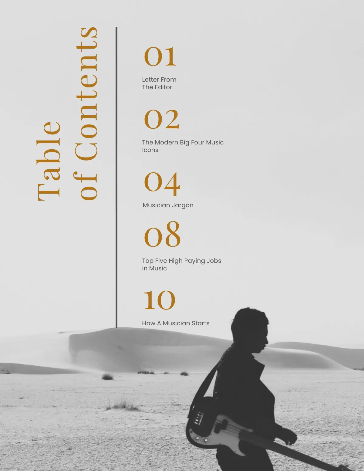 Free Printable Music Magazine Template to Edit Online