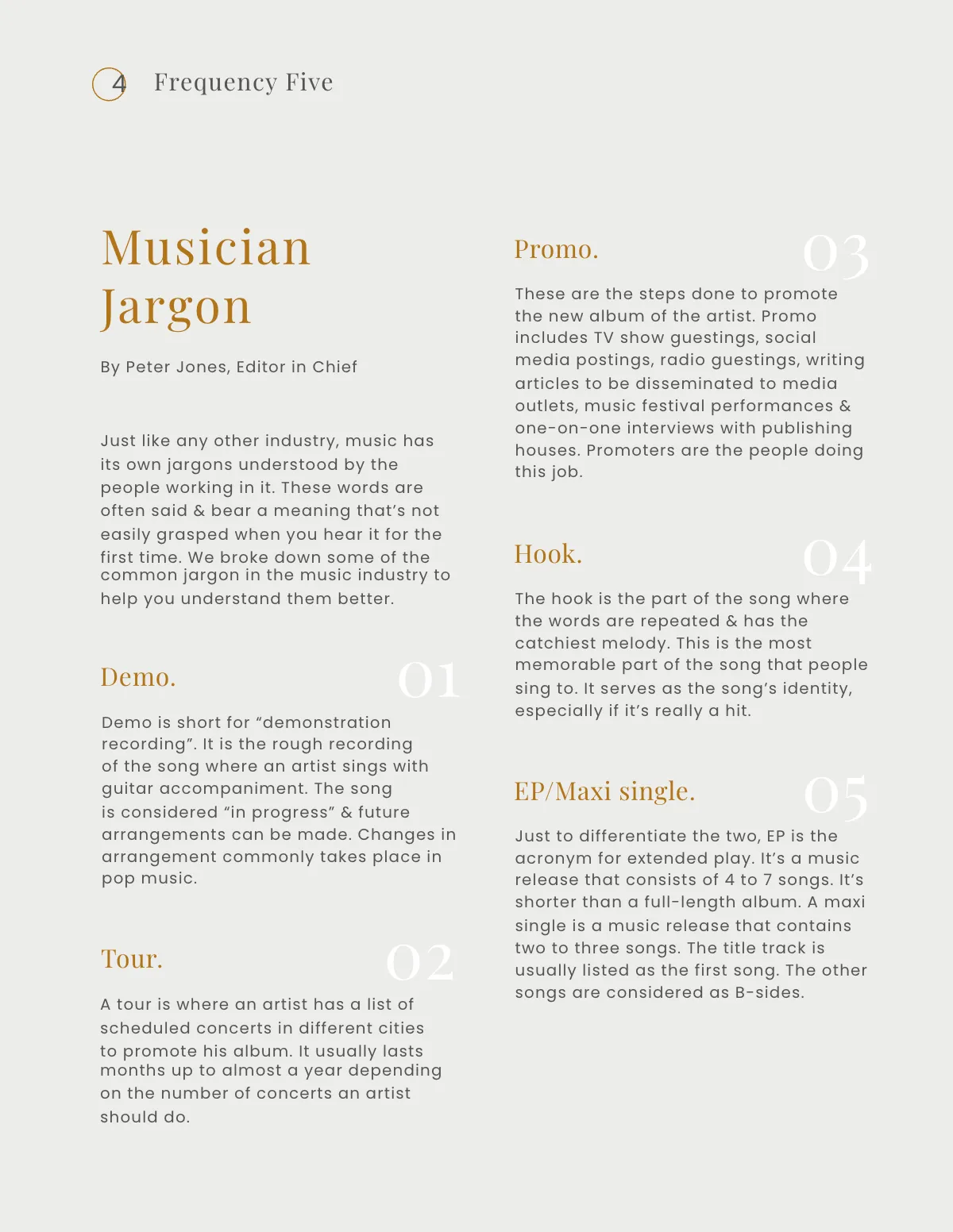 Free Printable Music Magazine Template to Edit Online