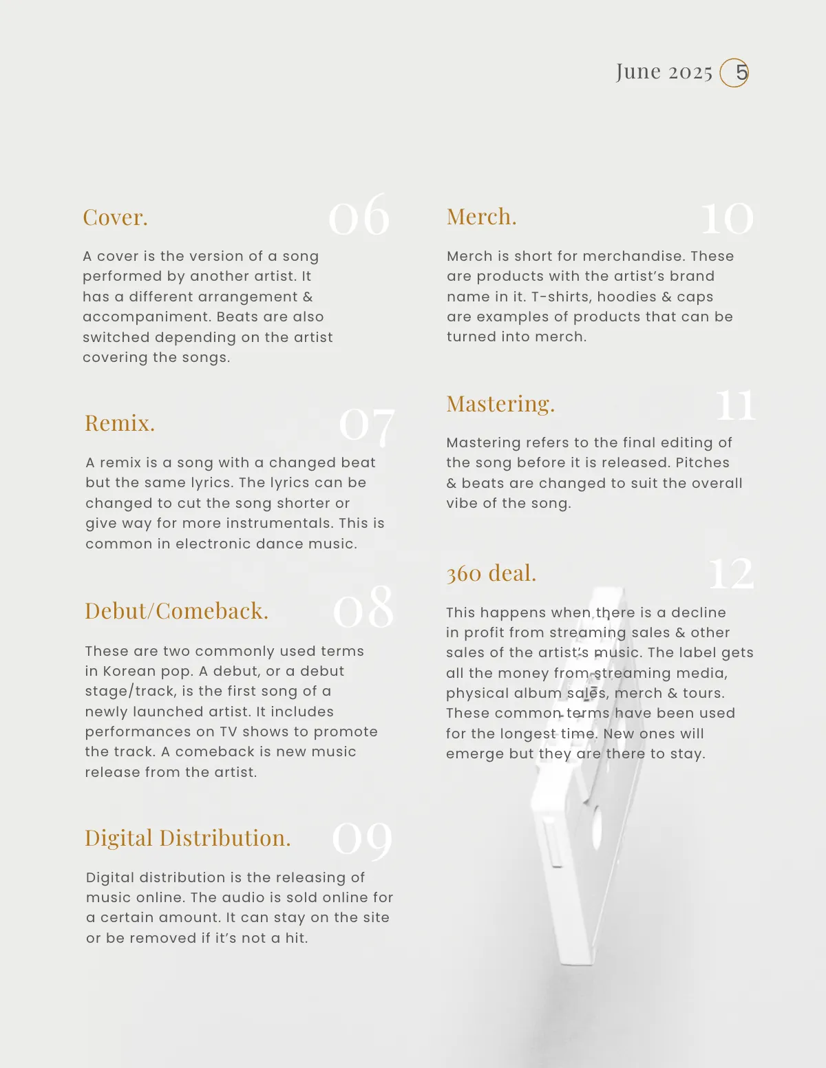 Free Printable Music Magazine Template to Edit Online