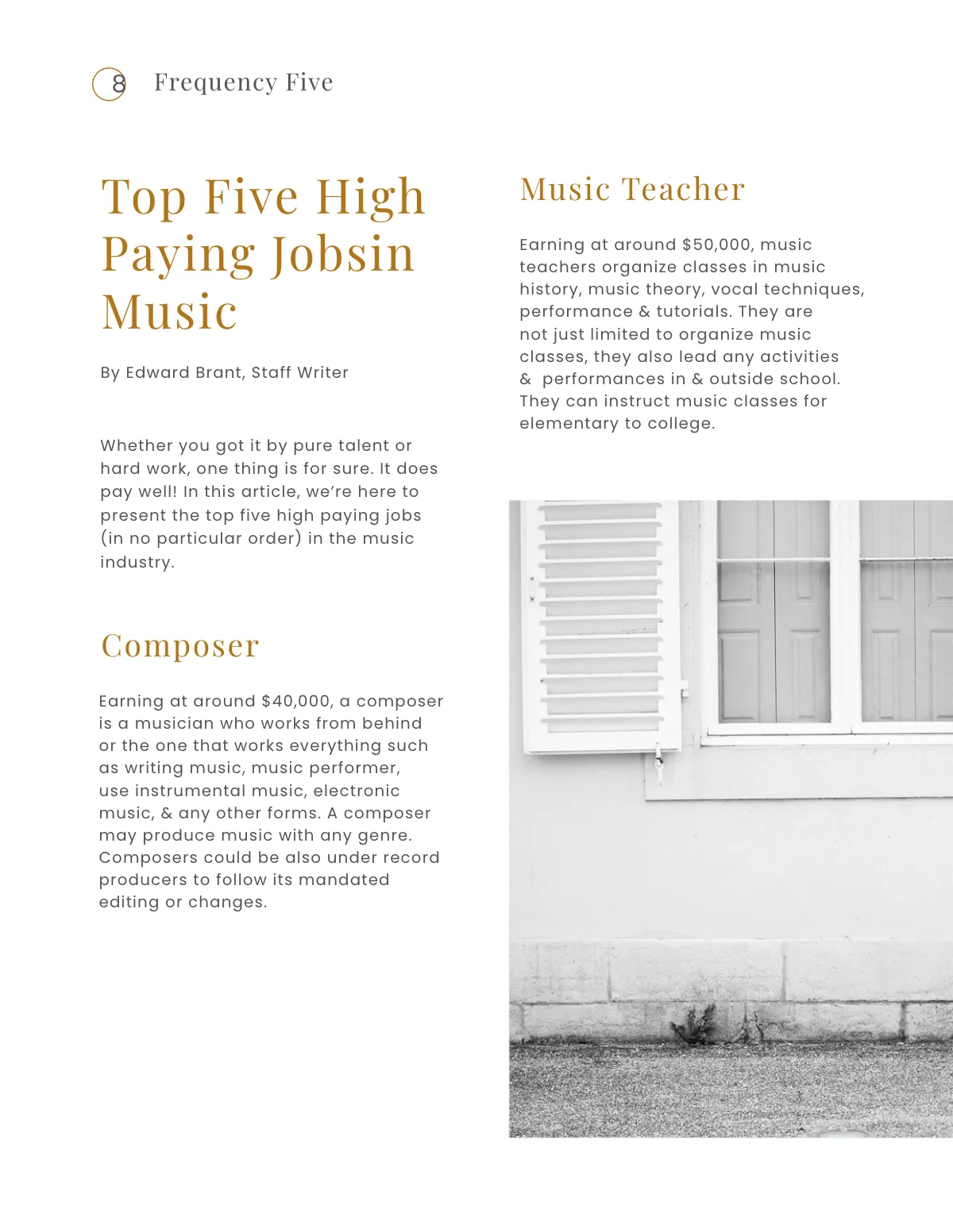 Free Printable Music Magazine Template to Edit Online