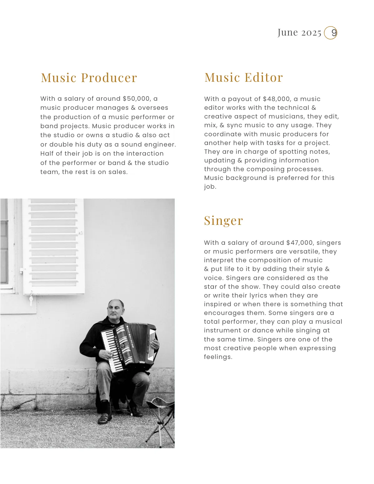 Free Printable Music Magazine Template to Edit Online