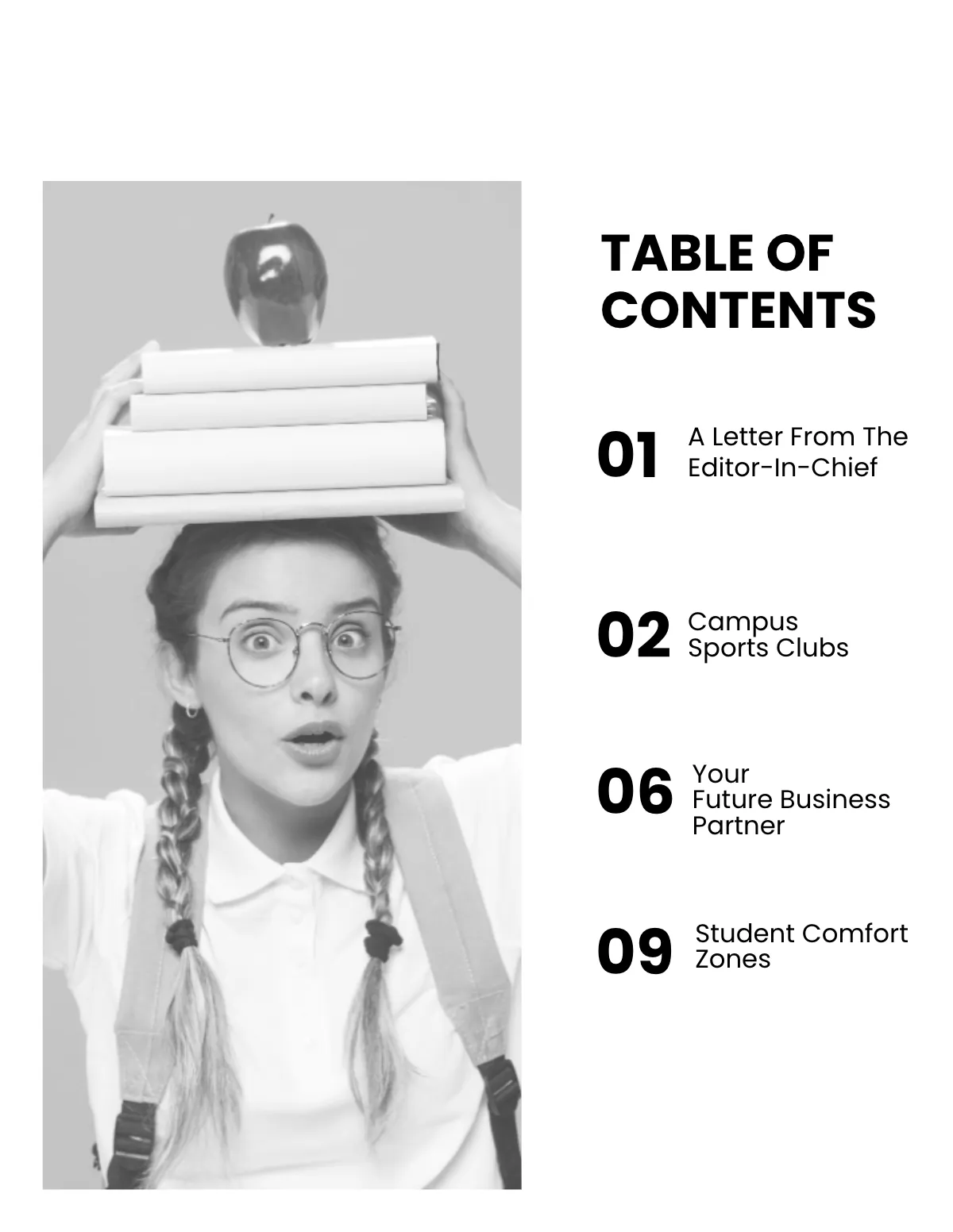 Free School Layout Magazine Template to Edit Online