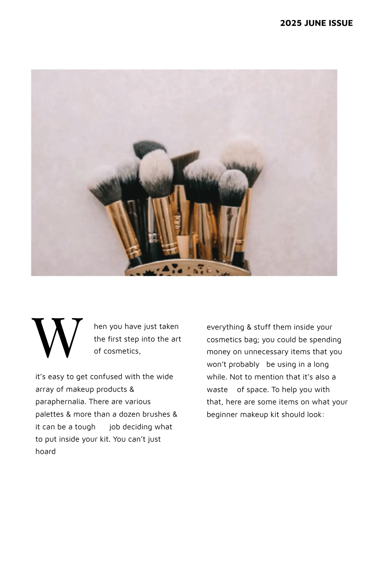 Free Minimal Product Magazine Template to Edit Online