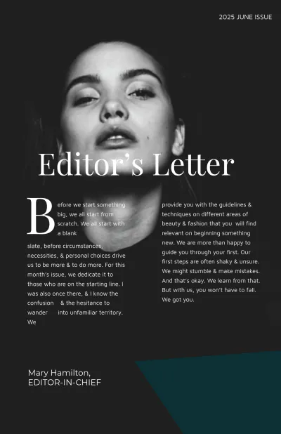 Free Minimal Product Magazine Template to Edit Online