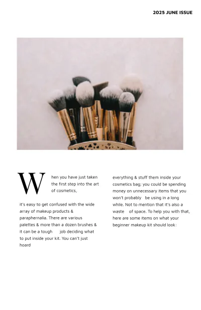 Free Minimal Product Magazine Template to Edit Online