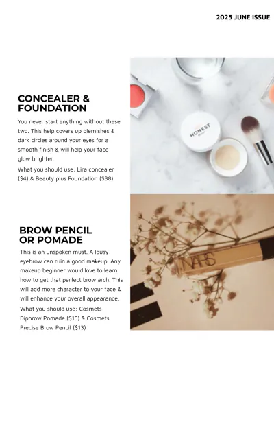 Free Minimal Product Magazine Template to Edit Online